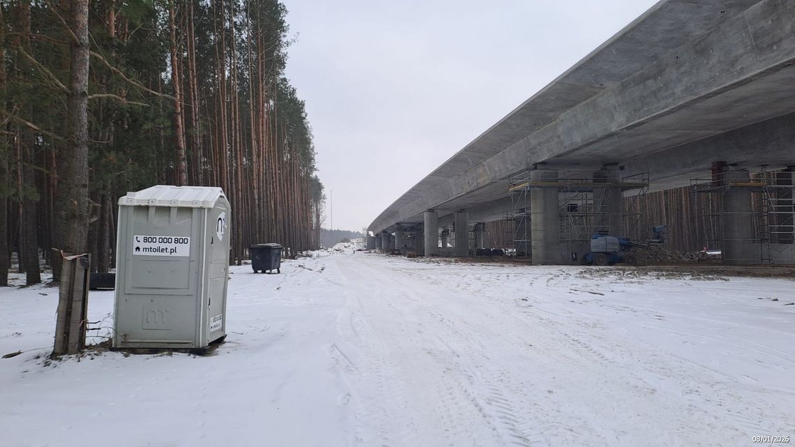 malewice chlebczyk GDDKiA s19 trasa zdjęcia styczeń 2026 postępy prac