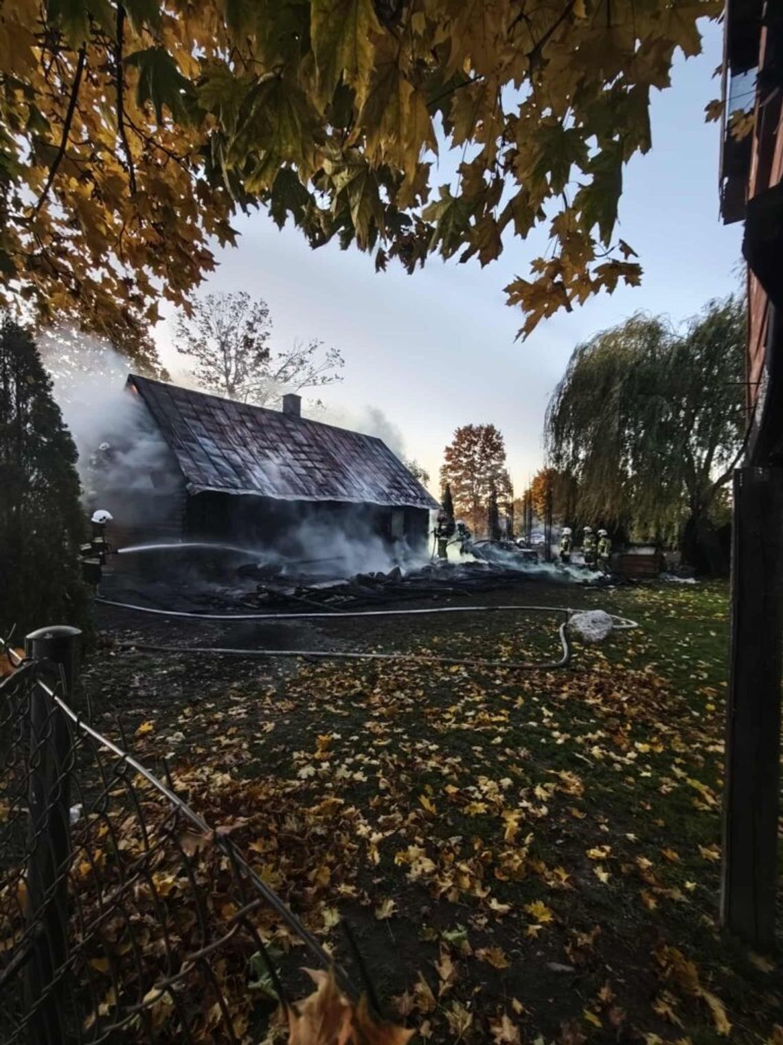 Zmarła kobieta, która uciekła z płonącego domu