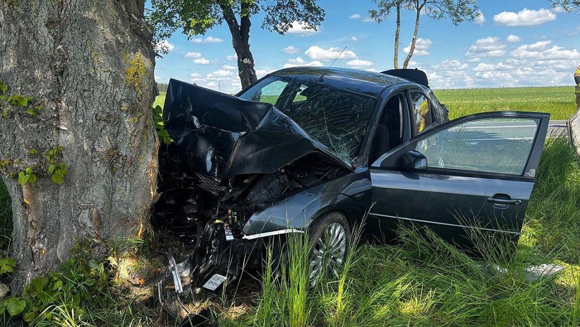 Gm. Janów Podlaski: Nastolatek z impetem wjechał w drzewo