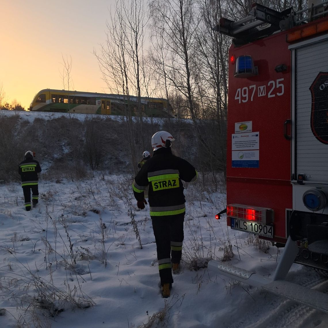 gmina platerów czuchów pieńki ewakuacja pociągu pkp straż pożarna osp
