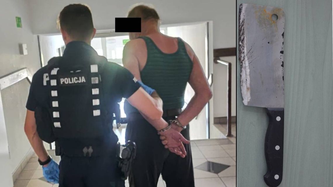 LUBELSKIE. Z nożem i tasakiem na sąsiada