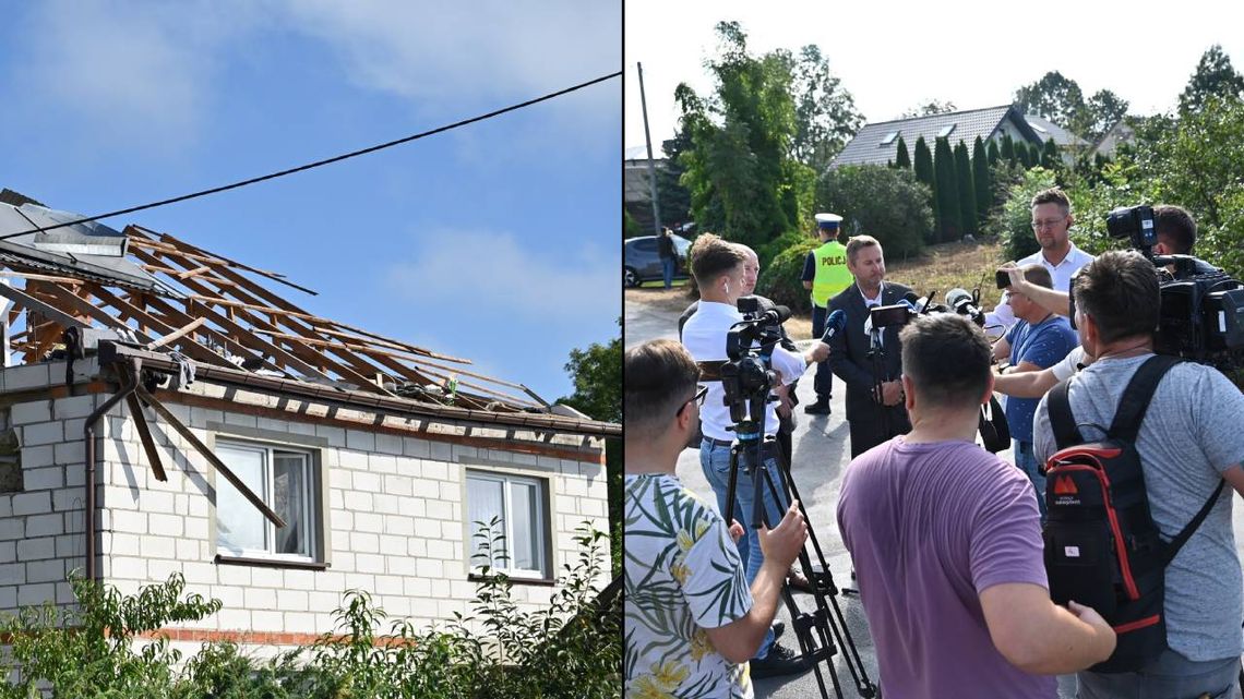 Gm. Wyryki. Szczątki drona spadły na dom. Rodzina bezpieczna, służby działają - zapewniają wójt i starosta