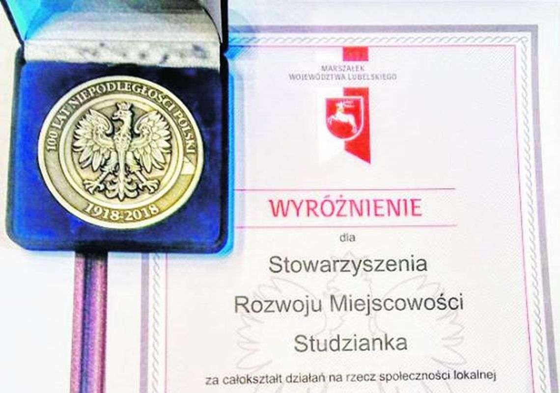 Gmina Łomazy: Stowarzyszenie wyróżnione medalem od marszałka