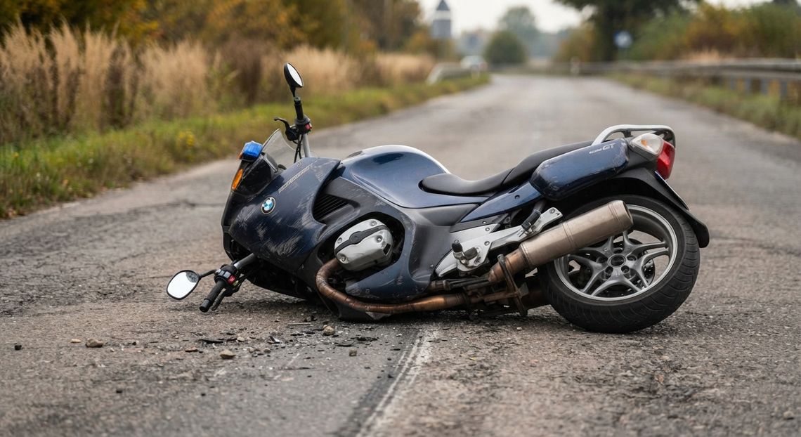 Gmina Sarnaki. Ucieczka motocyklisty przed policją zakończyła się kolizją Gmina Sarnaki. Ucieczka motocyklisty przed policją zakończyła się kolizją