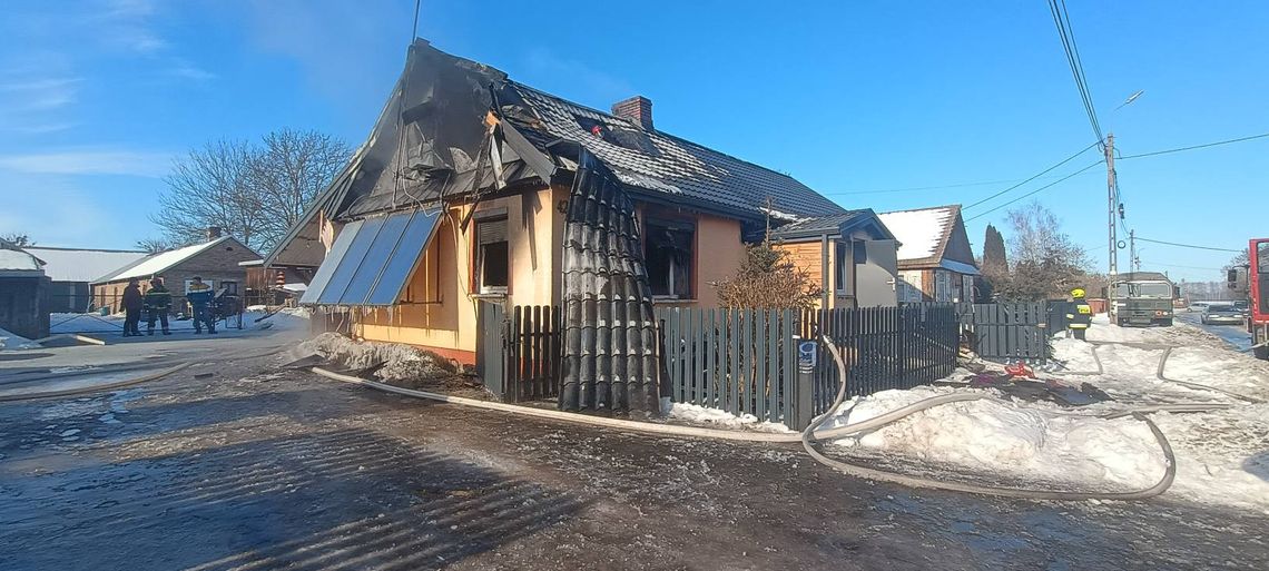 Gmina Sosnówka. Pożar domu jednorodzinnego