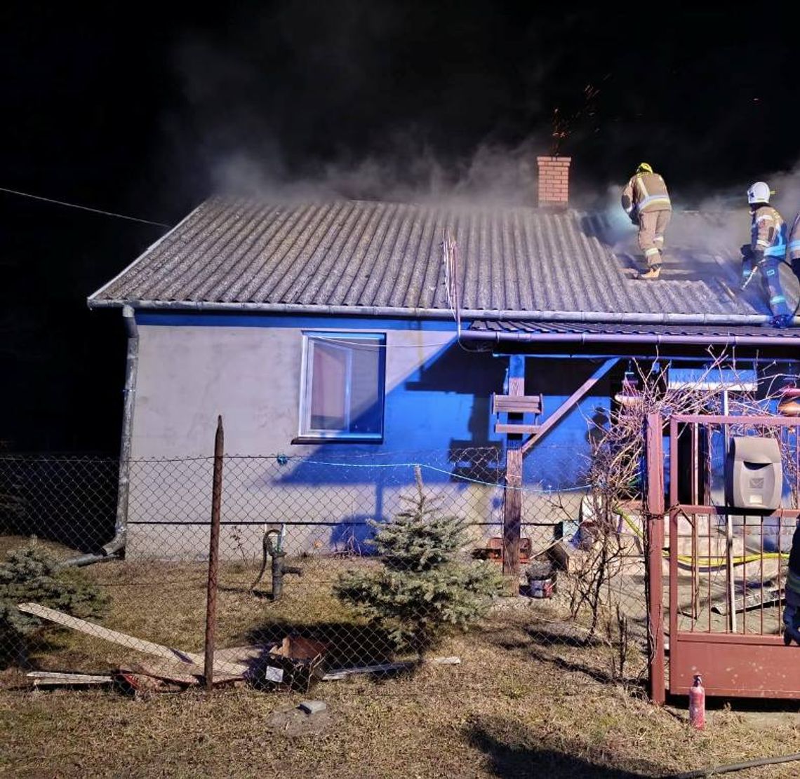 Gmina Wisznice. Pożar domu w Rowinach