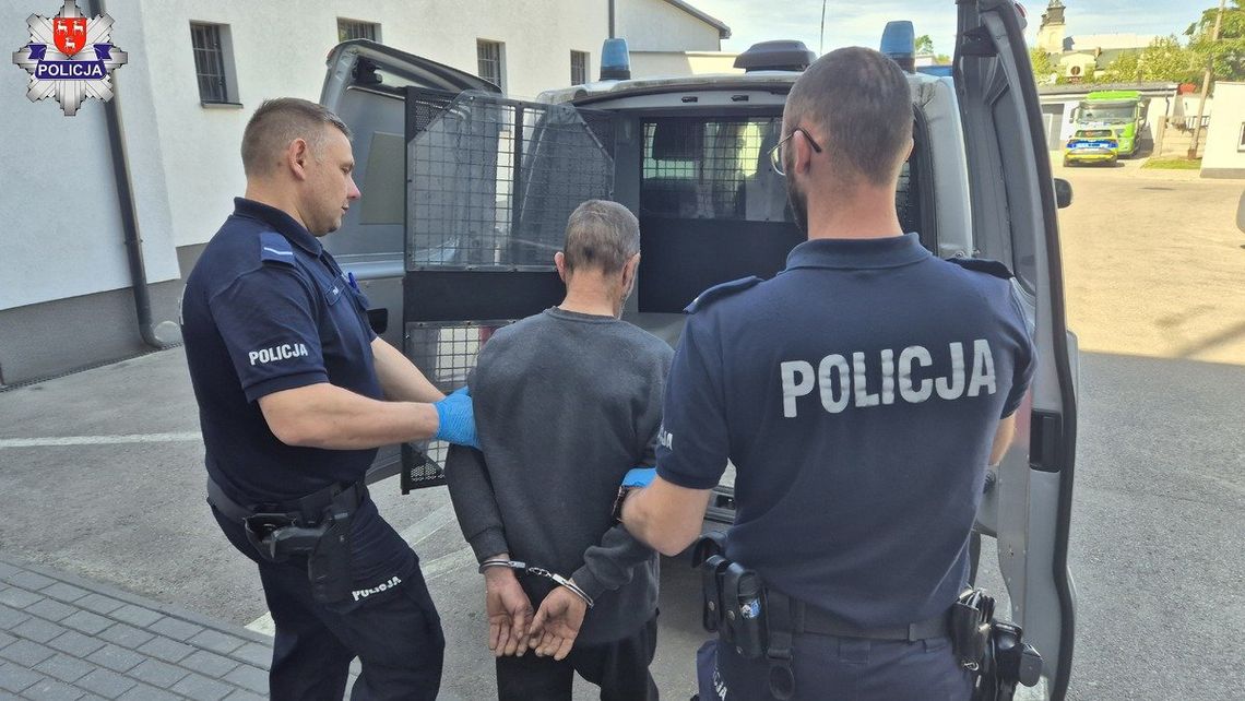 Groził bliskim siekierą. Jest w rękach policji