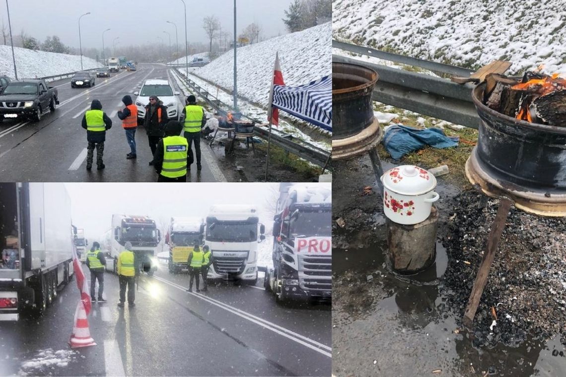 Hrebenne: Kolejka na 58 km, 700 ciężarówek i 160 godzin czekania. Przewoźnicy protestują, a Ukraińcy krzyczą "Smert' Lacham”