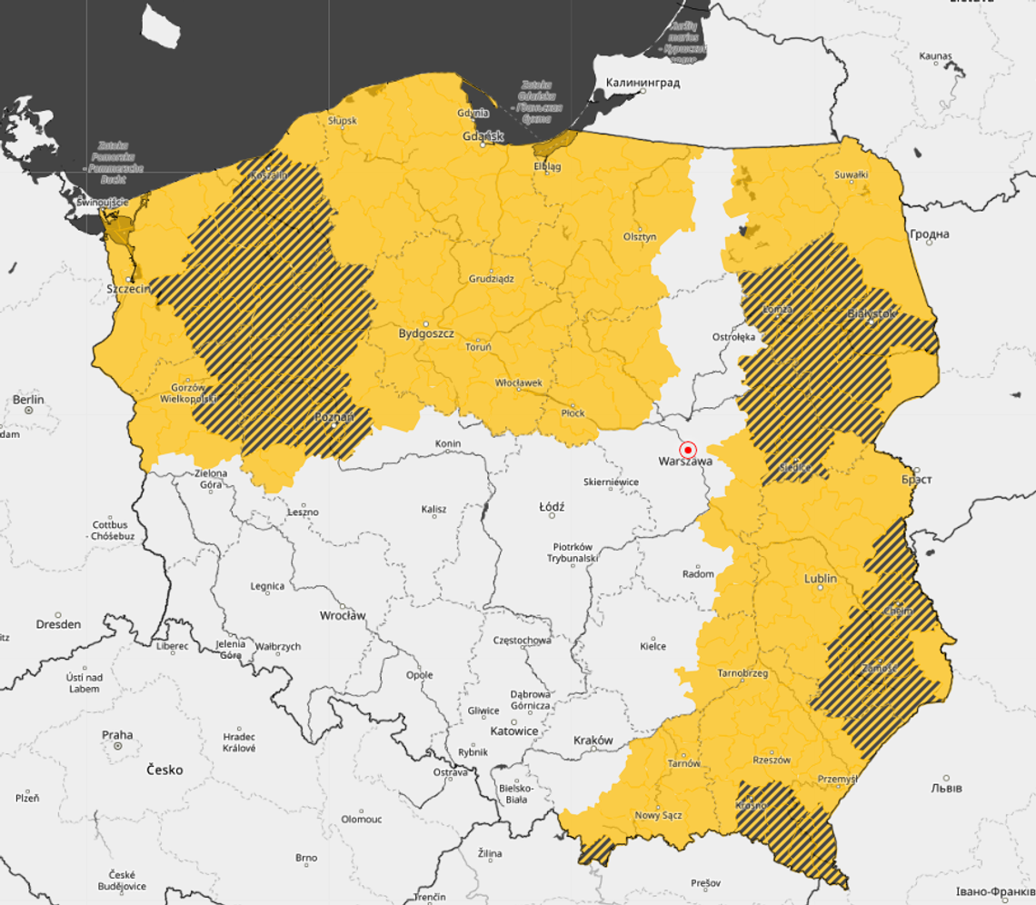 IMGW ostrzega przed burzami [MAPA]