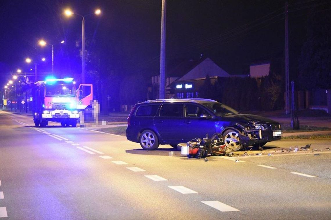 Biała Podlaska. 80-letni kierowca nie ustąpił pierwszeństwa motocykliście