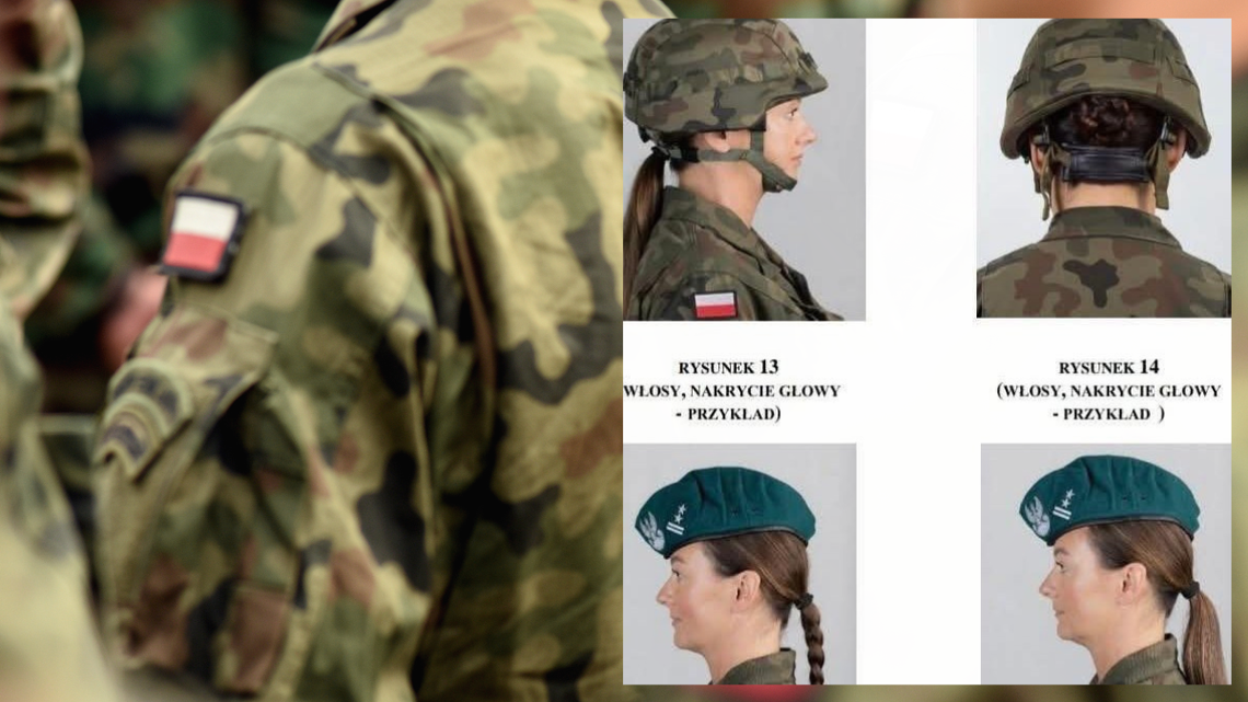 Jakie włosy może mieć kobieta w wojsku?