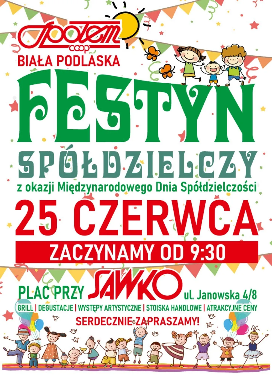 Już wkrótce Festyn Spółdzielczy Już wkrótce Festyn Spółdzielczy
