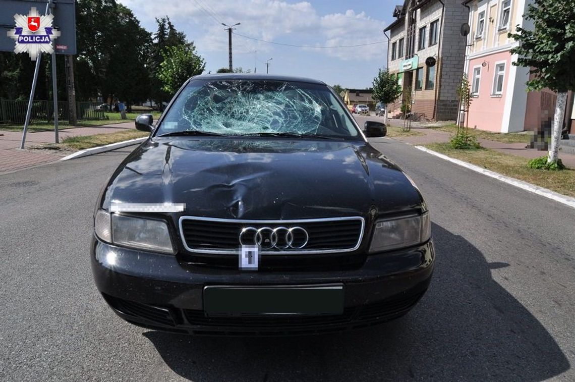 Konstantynów: Audi potrąciło pieszego
