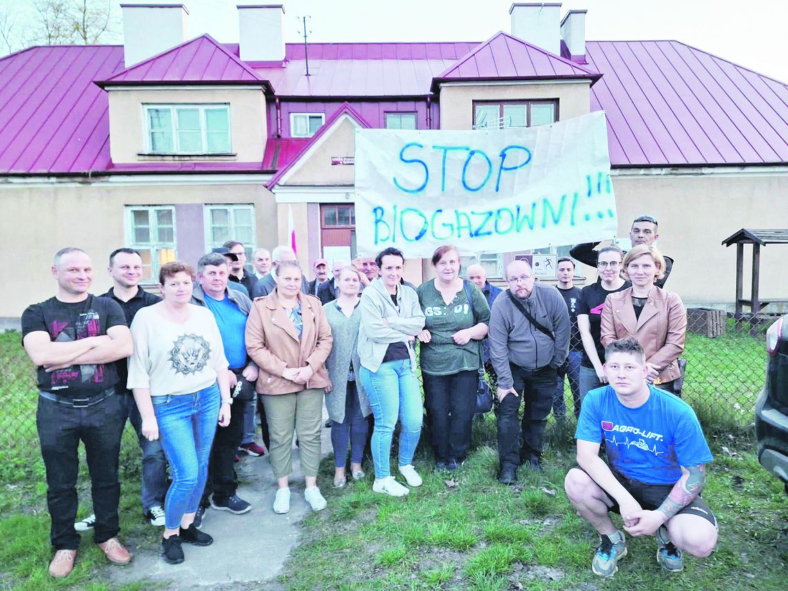 Krasówka i Burwin protestują: Nie chcemy tutaj biogazowni!
