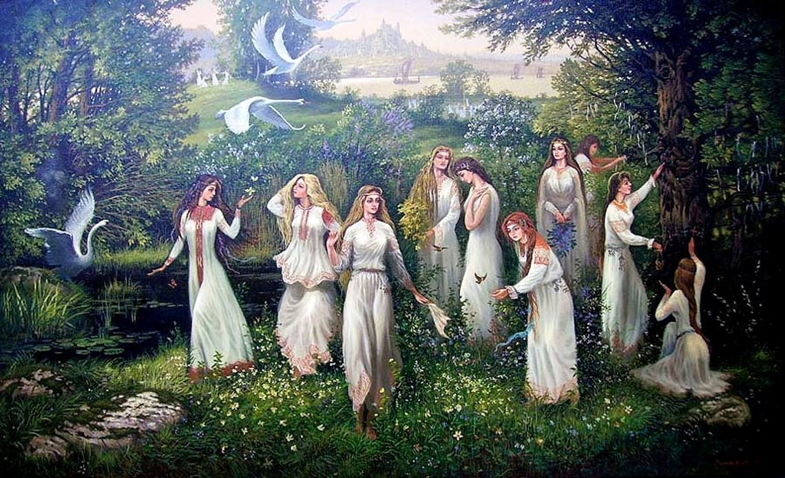 Legenda: Panny na łąkach tańczące, topielica i pokutujący oszust