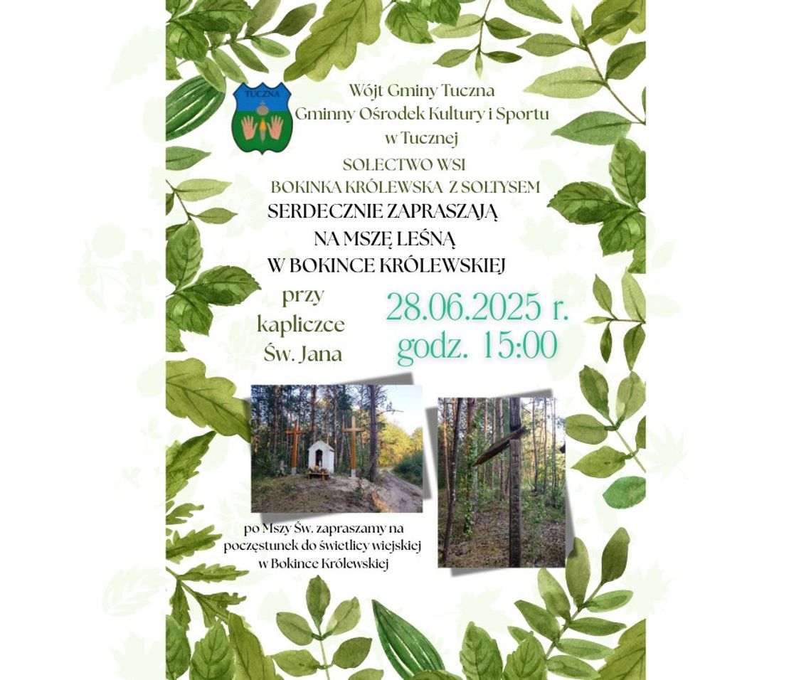 Leśna msza w Bokince Królewskiej. Tam brali śluby potajemnie