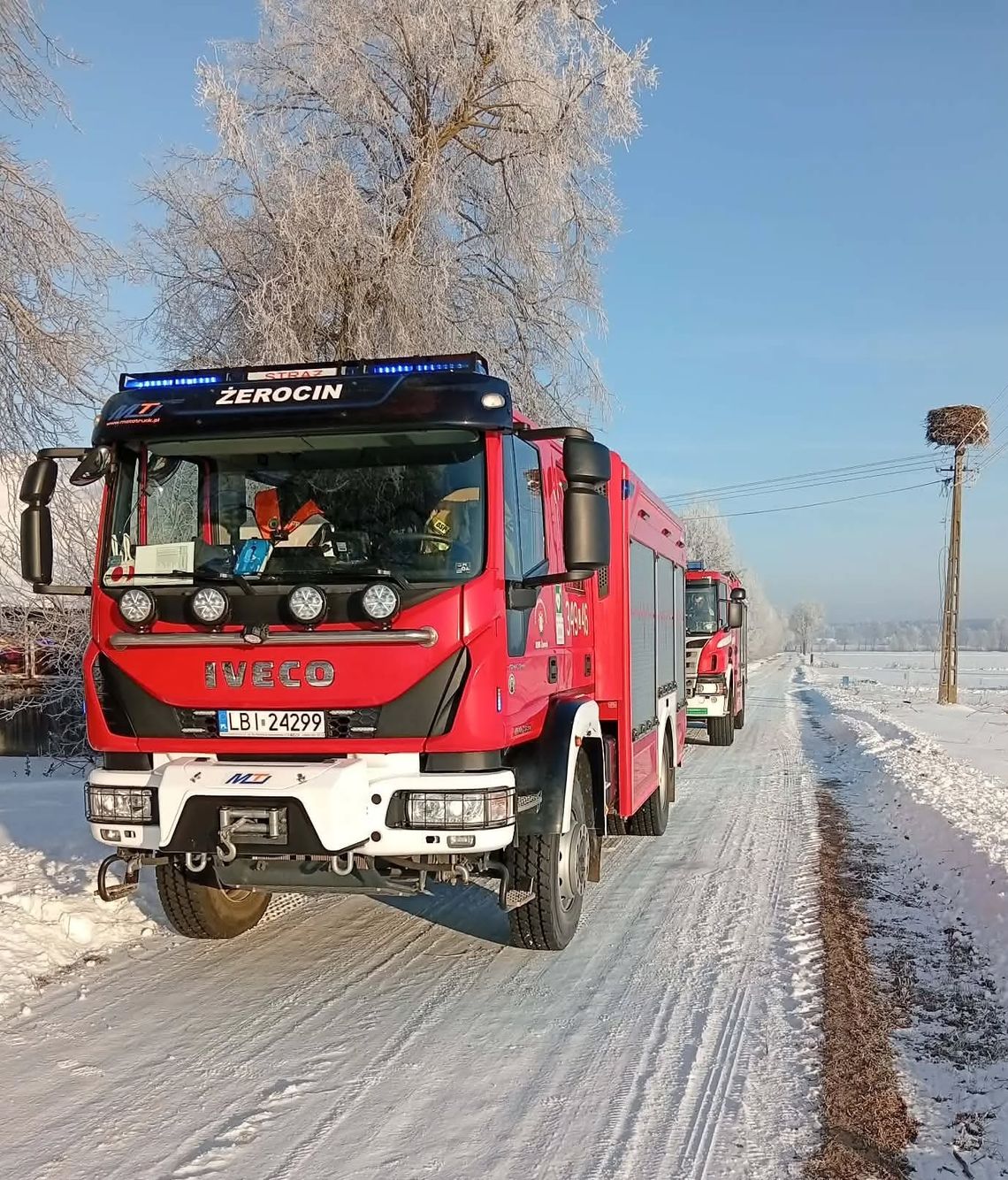 osp żerocin leszczanka akcja ratownicza kobieta nie żyje