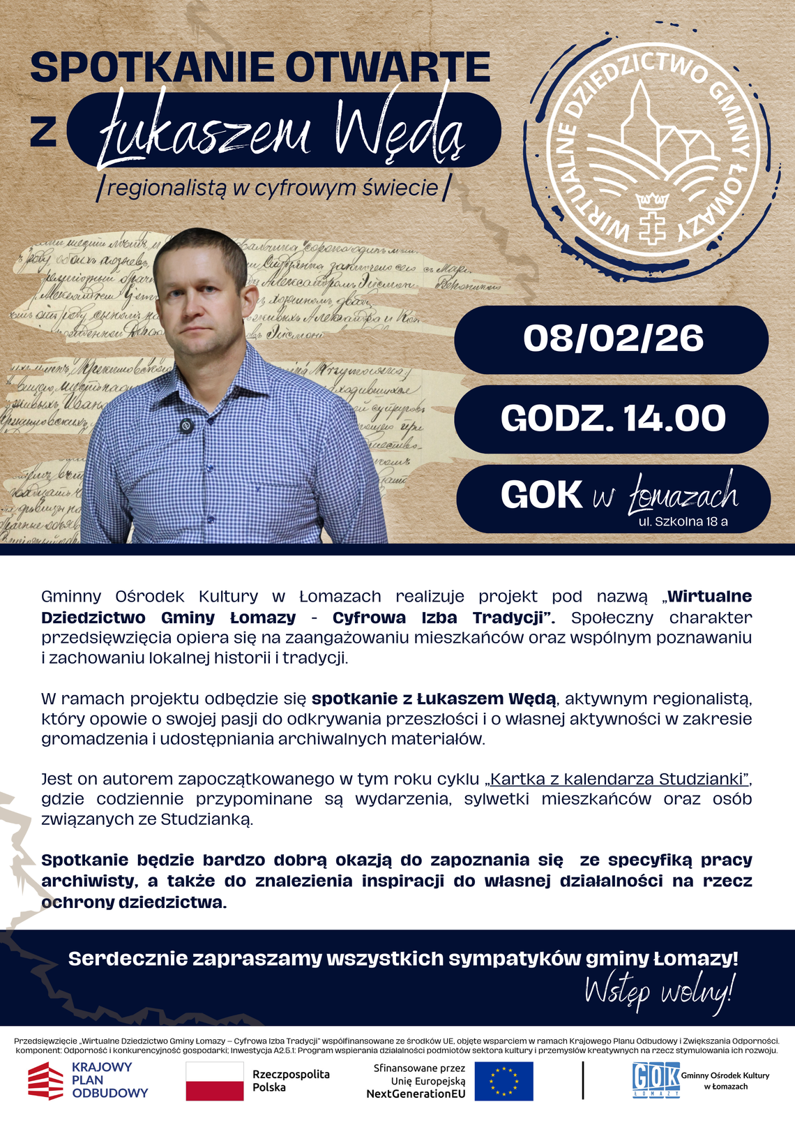 Łomazy. Przed nami spotkanie z regionalistą