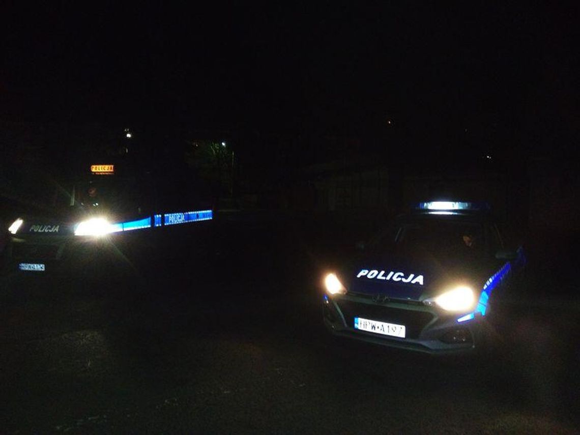 noc policja łosice zatrzymana pijana 19 lat prawo jazdy