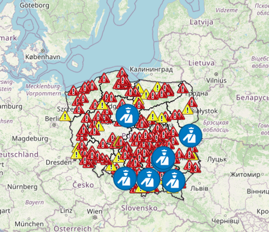 Mapa wypadków śmiertelnych. Policja pokazuje zdarzenia na drogach