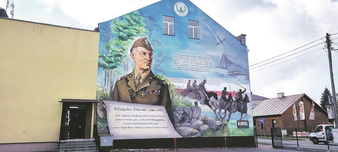 Międzyrzec Podlaski: Odsłonięto mural poświęcony generałowi 