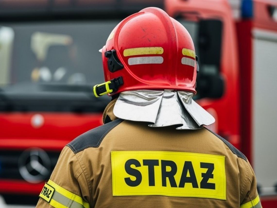 Międzyrzec Podlaski. Strażacy na hali produkcyjnej Międzyrzec Podlaski. Strażacy na hali produkcyjnej