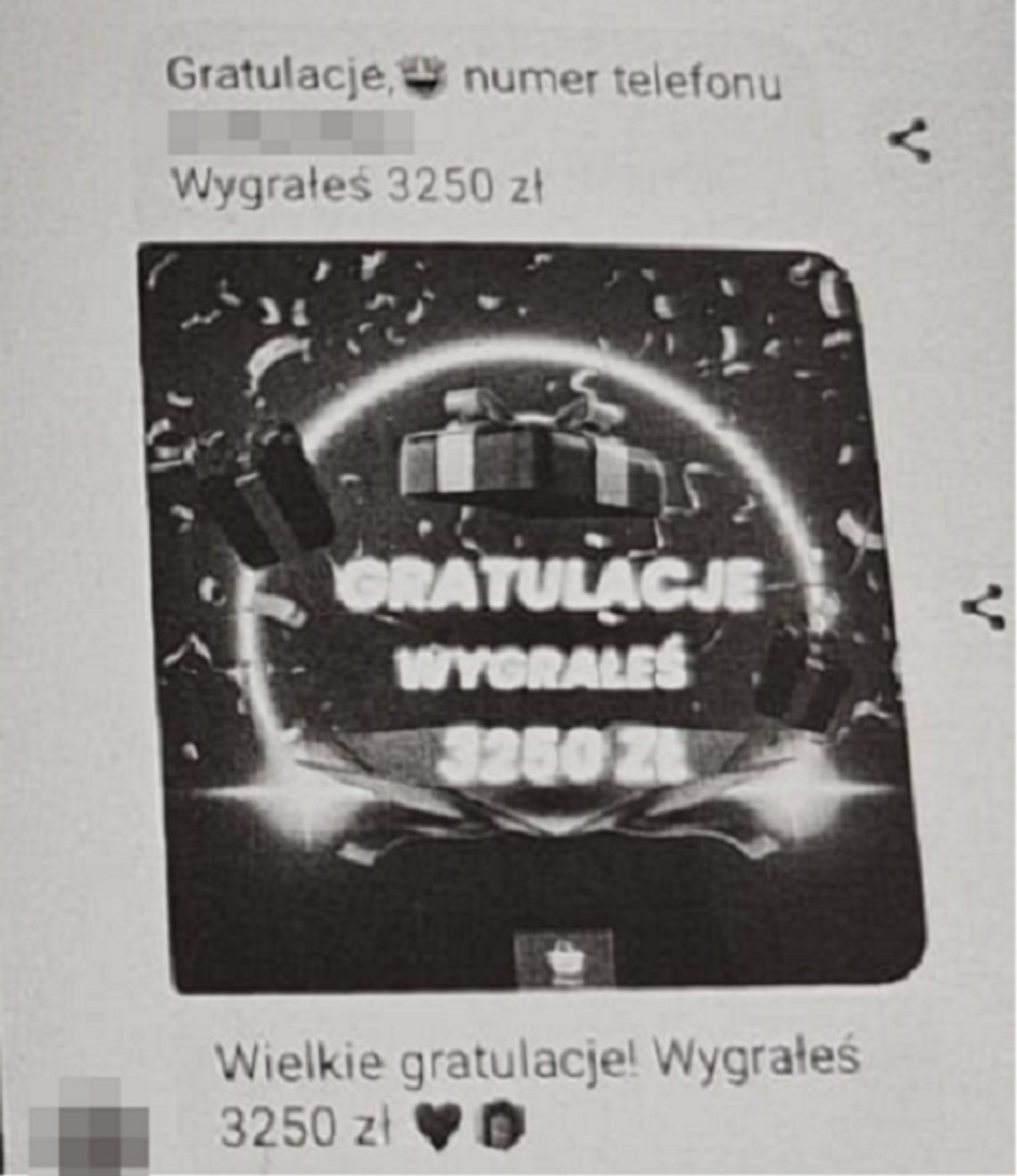 Międzyrzec Podlaski: Ucieszyła się z wygranej, a straciła prawie 5 tys. zł