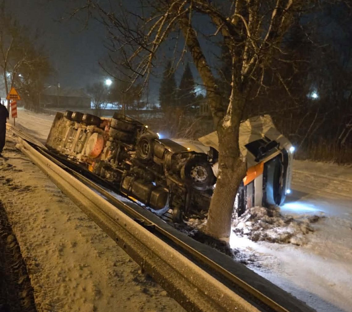 cysterna wypadek chlebczyn gmina sarnaki dk19 ciężarówka