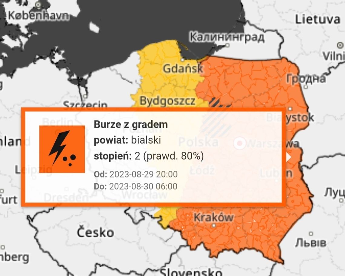 Nadchodzą burze z gradem i porywistym wiatrem. IMGW wydał ostrzeżenia