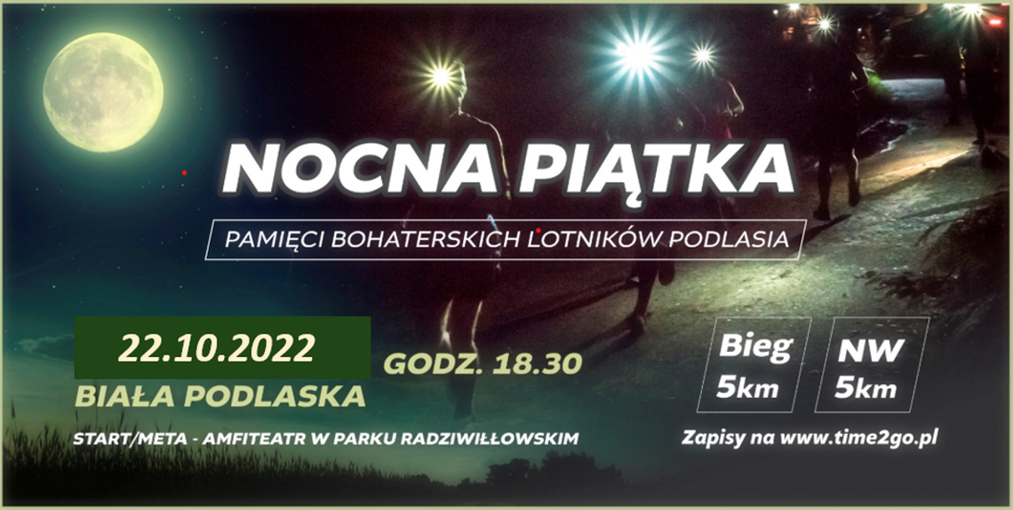 Nocny Bieg Pamięci Bohaterskich Lotników Podlasia już w sobotę