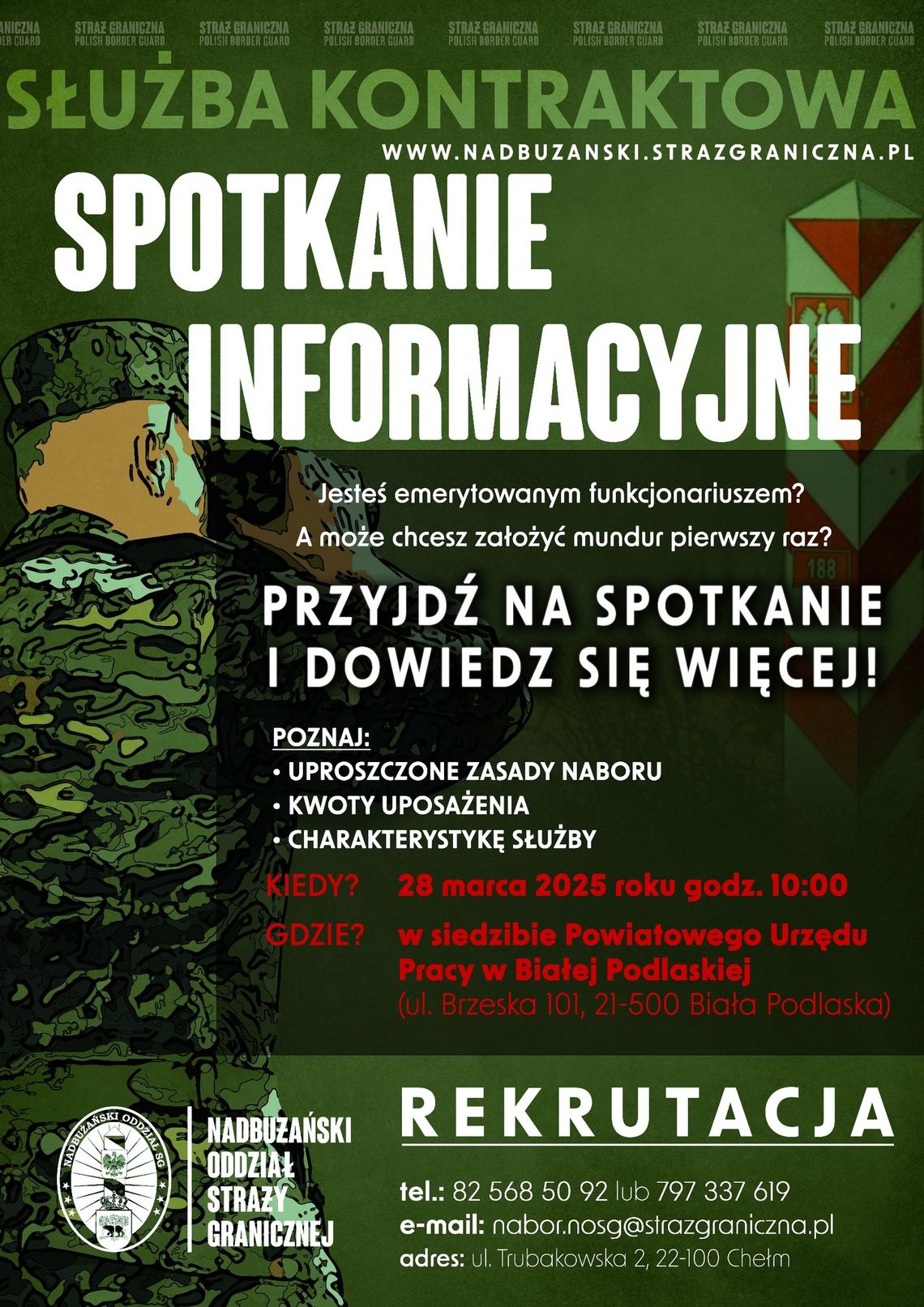 NOSG zaprasza na spotkanie informacyjne dotyczące służby kontraktowej