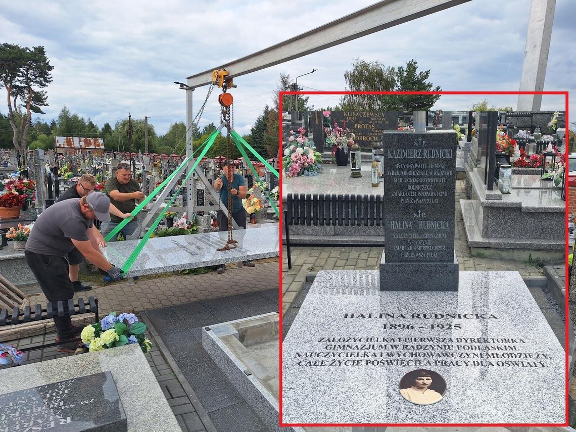 Odnowili nagrobek założycielki pierwszego gimnazjum w mieście Odnowili nagrobek założycielki pierwszego gimnazjum w mieście