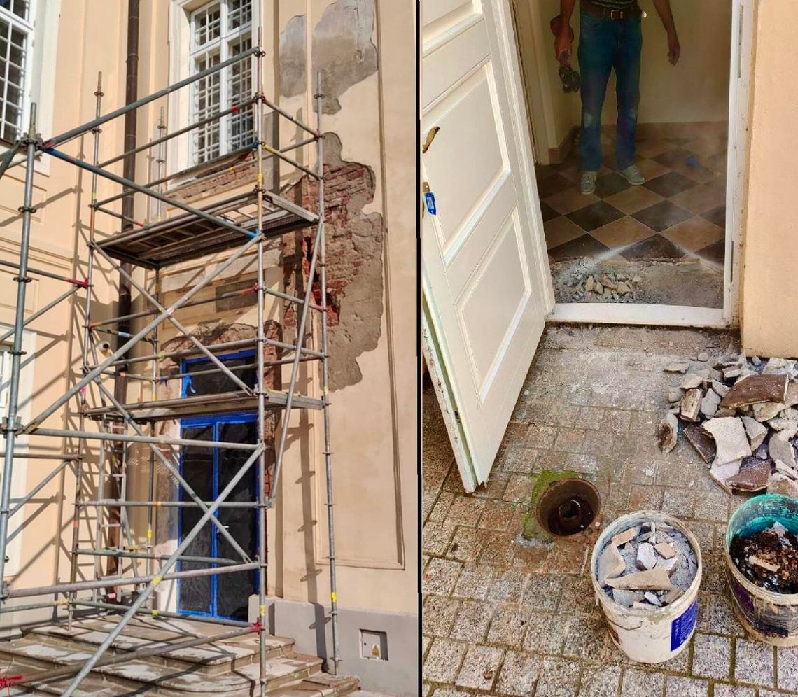 Rok po otwarciu - prace naprawcze