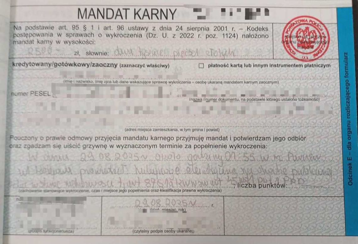 Parczew. Pijany 17-latek jechał hulajnogą elektryczną