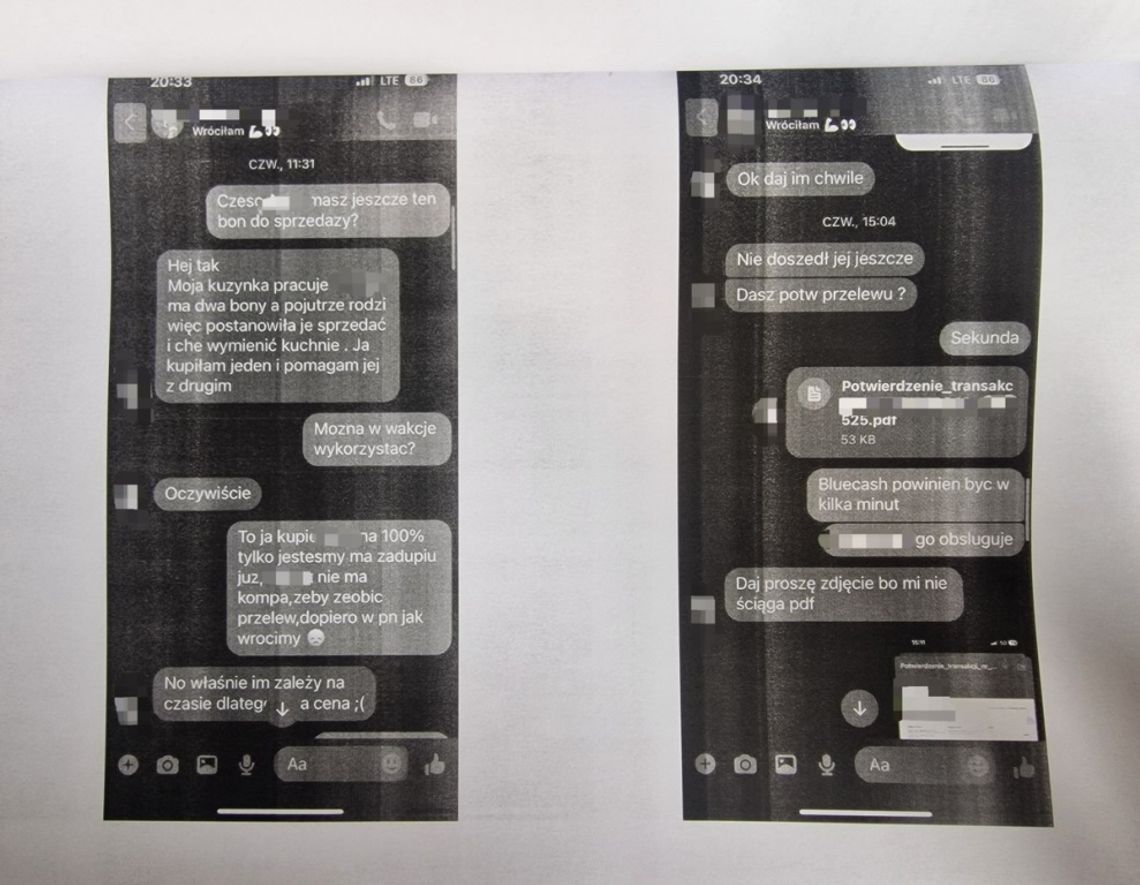 Parczew. Skusiła go wiadomość od znajomej