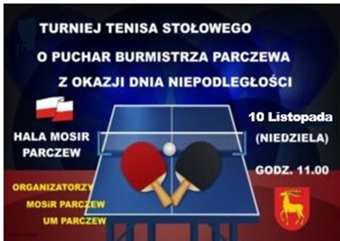 Parczew zaprasza na tenis stołowy