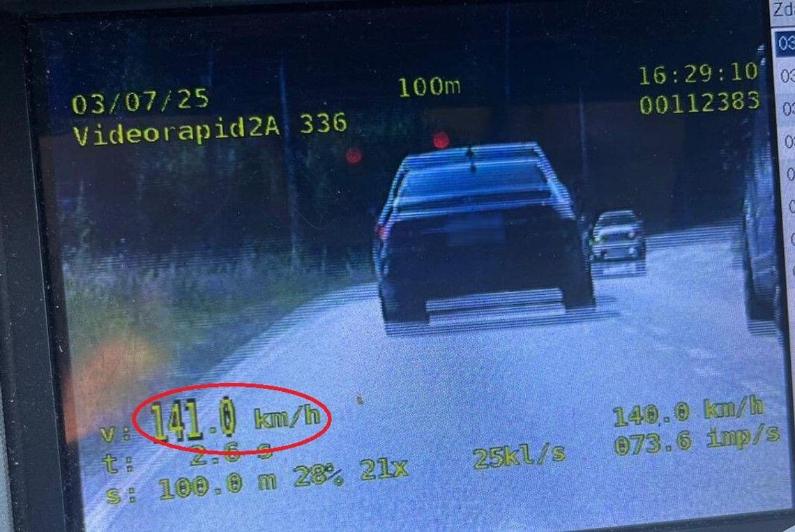 Pijany pędził przez wieś 141 km/h. 22-latek zatrzymany
