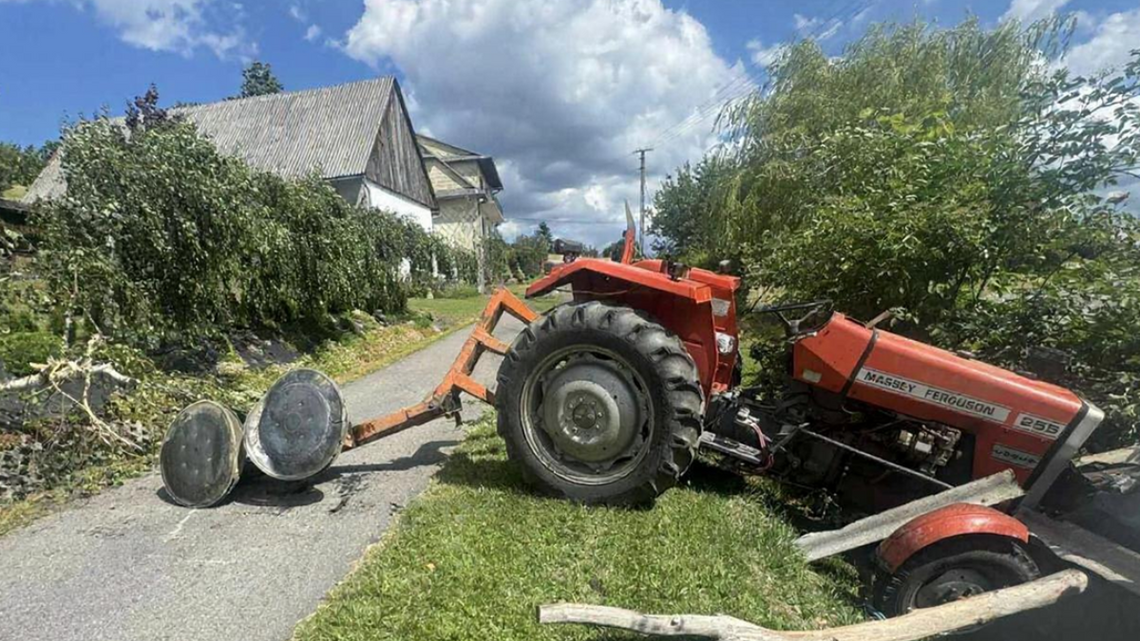 Pijany traktorzysta za kółkiem