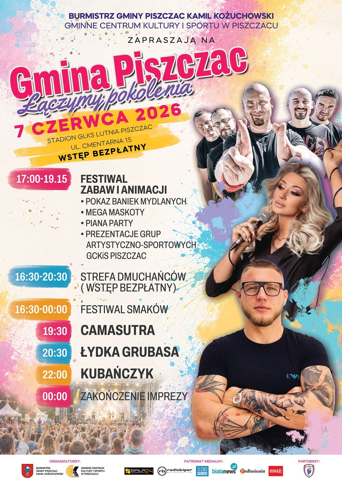 Piszczac połączy pokolenia. 7 czerwca koncerty, animacje i festiwal smaków