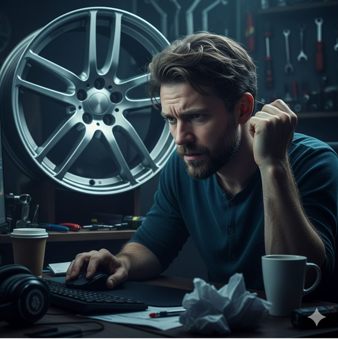 Sprzedawał felgi.  Z jego konta zniknęła duża suma