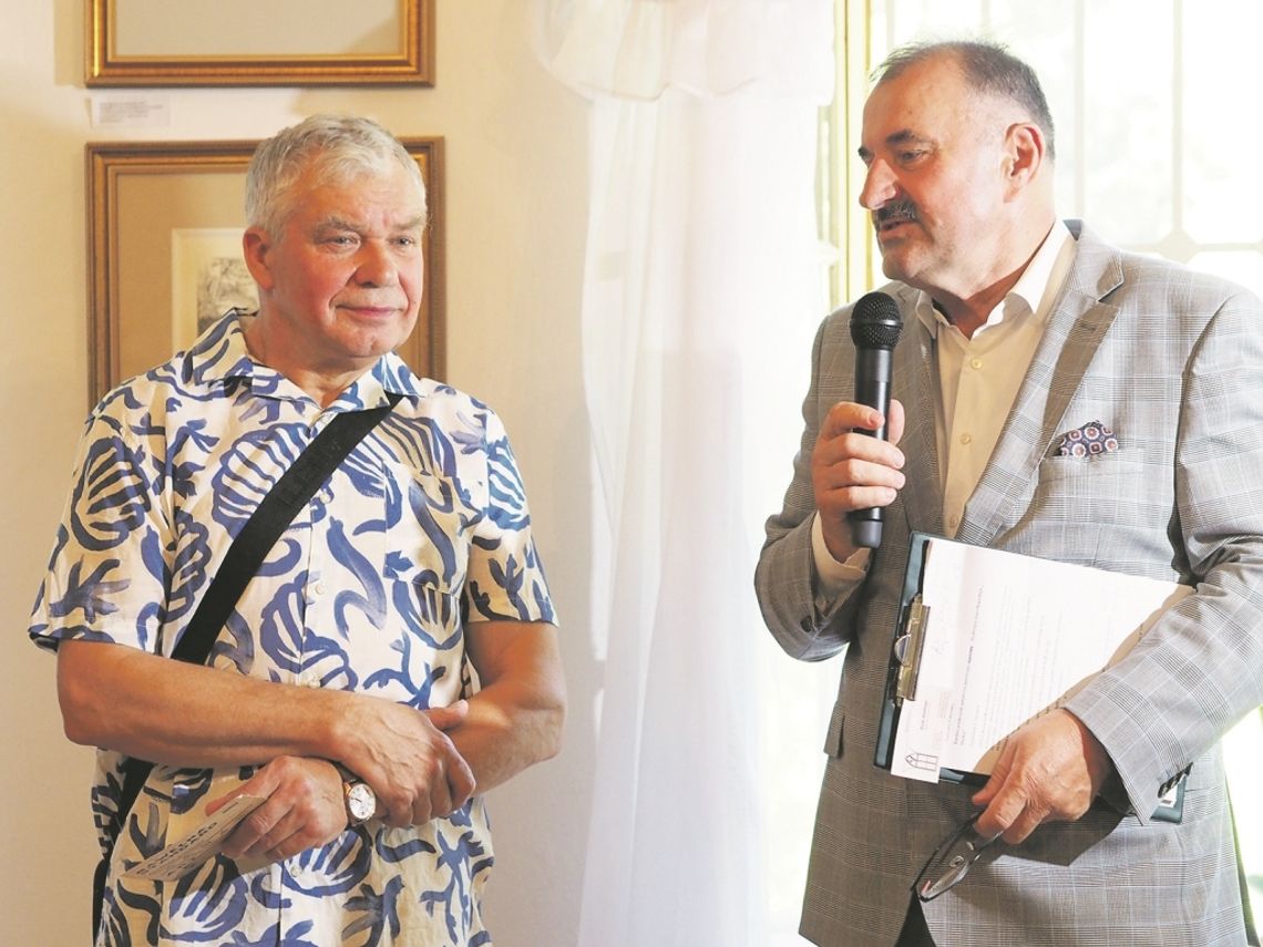 Podsumowanie twórczości Stanisława Baja na wernisażu w muzeum