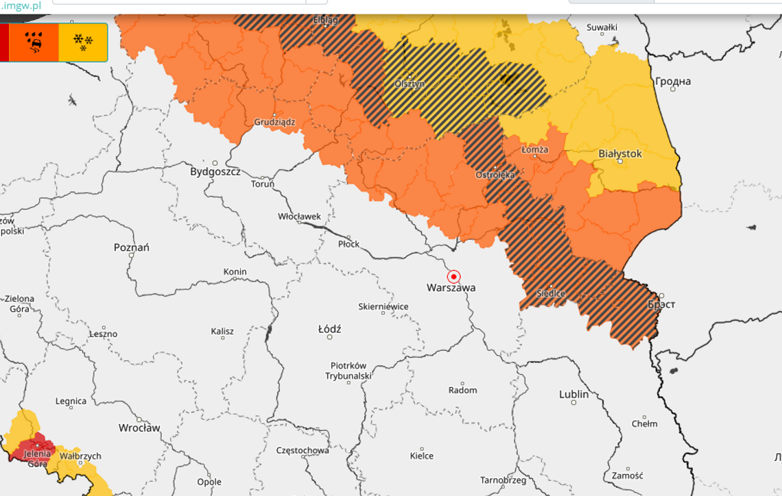 Pogoda na środę, 3 stycznia. Uwaga, jest ostrzeżenie meteo!