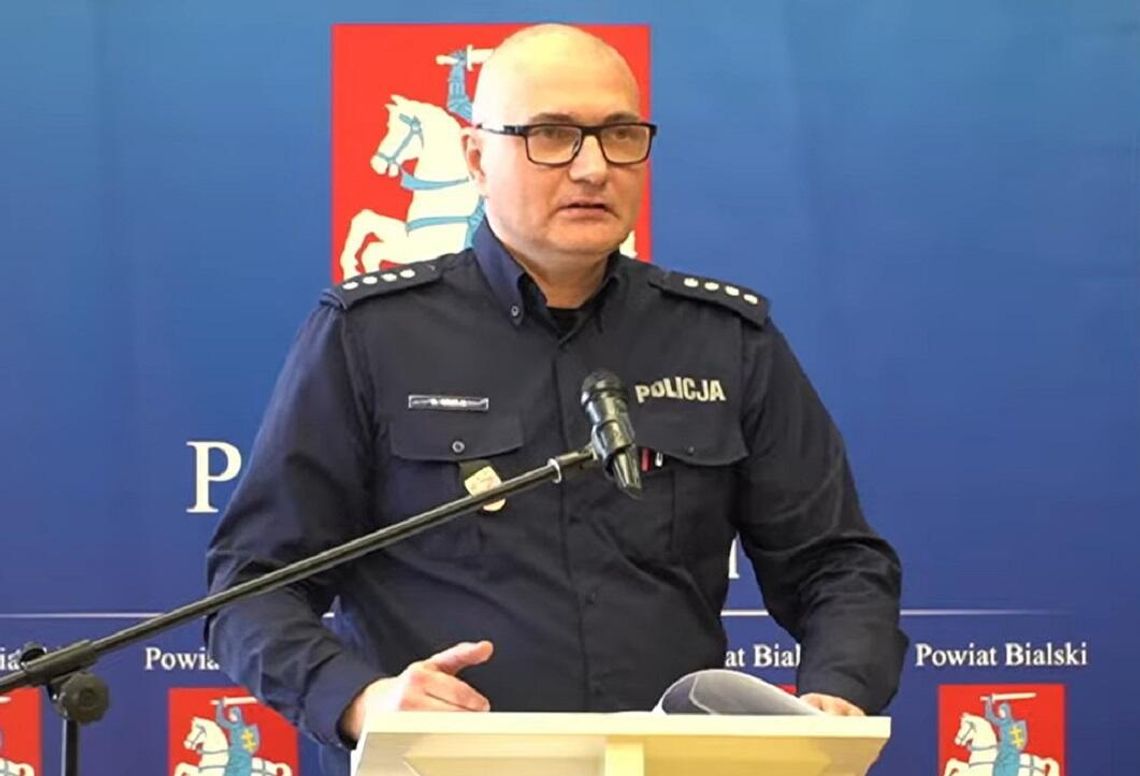 Policja referuje sytuację w powiecie
