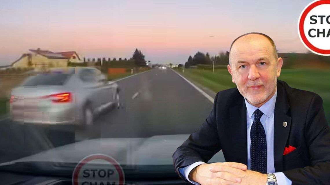 Poseł PiS pędzi znacznie powyżej dopuszczalnej prędkości. Tłłumaczył , że miał cieżki dzień [WIDEO]