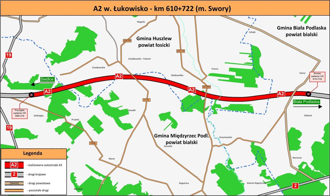 Powiat bialski: Autostrada do Swór i węzła Biała Podlaska ma już wykonawców