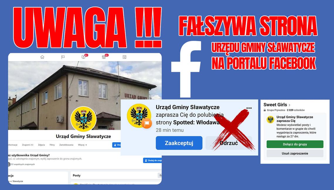 Powiat bialski: Ktoś się podszywał pod konta facebookowe gmin 