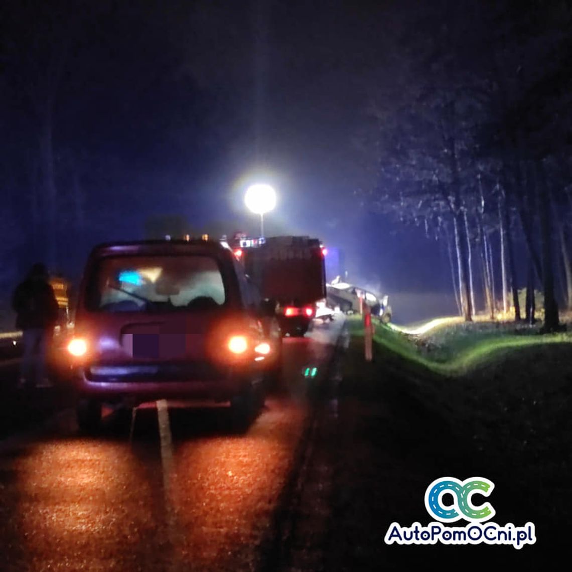 Powiat bialski: Zderzenie osobówki z ciężarówką na krajowej dwójce