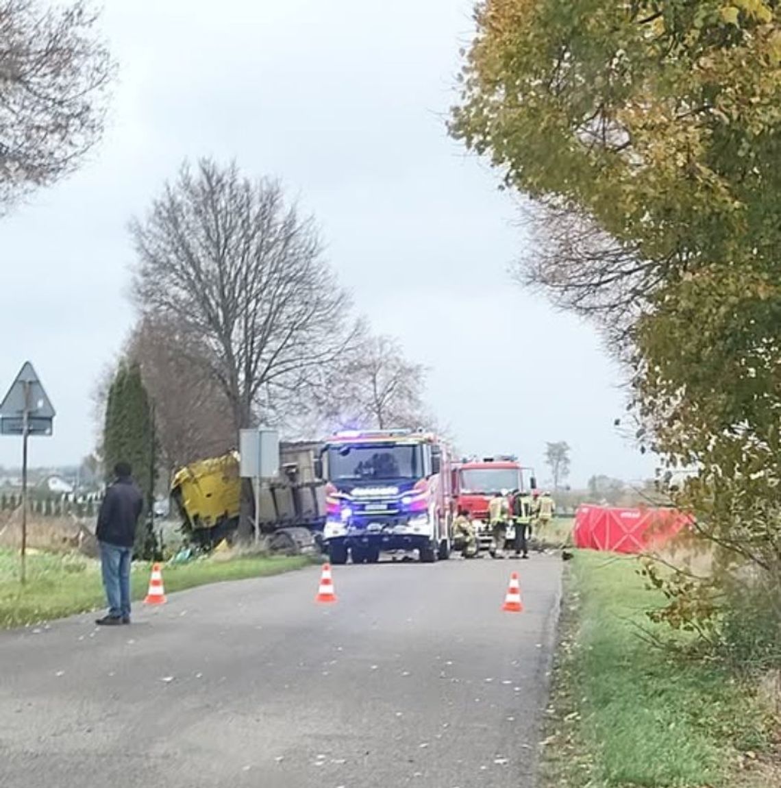 Śmiertelny wypadek, Korczówka Kolonia, 28 października 2025 roku