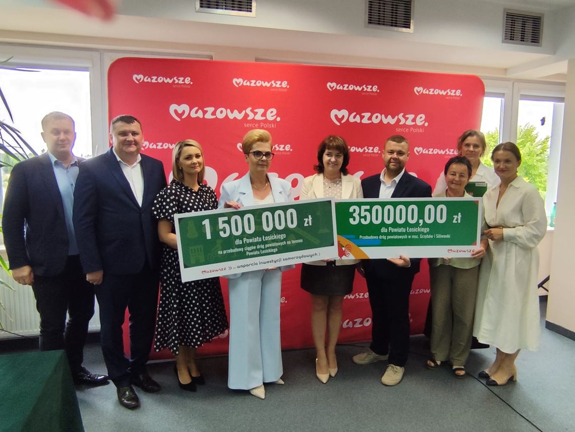 Powiat łosicki zyska nowe drogi. Ponad 1,8 mln zł dotacji z urzędu marszałkowskiego Powiat łosicki zyska nowe drogi. Ponad 1,8 mln zł dotacji z urzędu marszałkowskiego