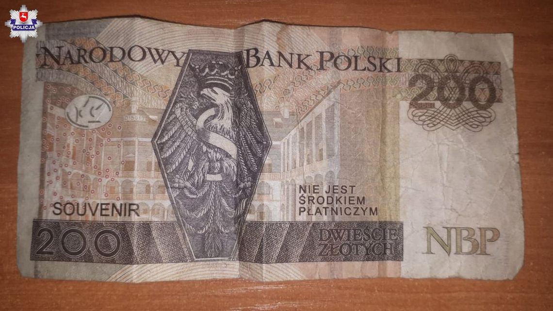 Powiat parczewski: Zapłacił za paliwo zabawkowym banknotem
